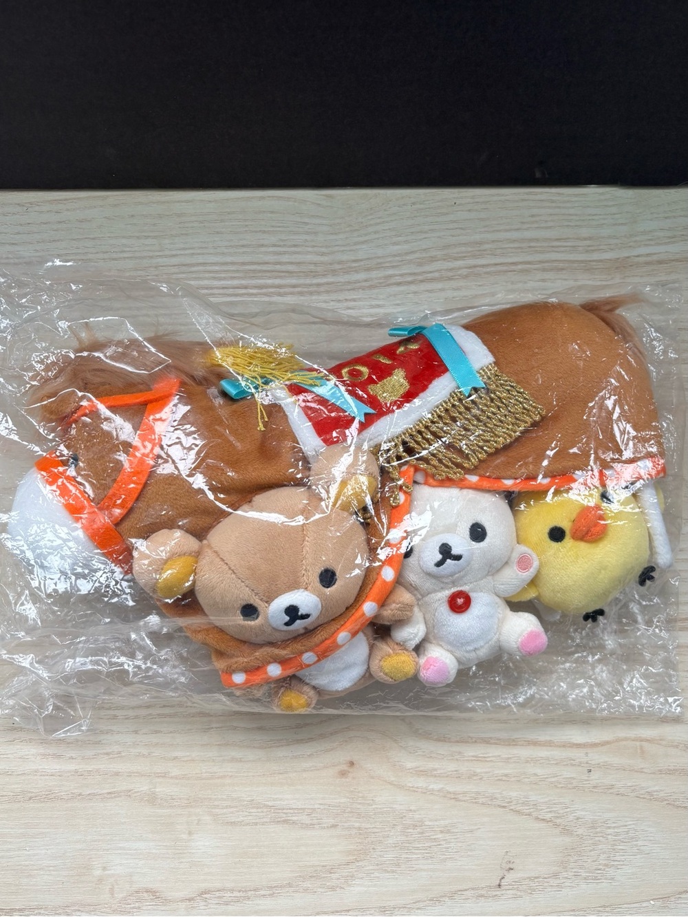 Rare Rilakkuma 2014 Year of the Horse Store Limited Plush Set NWT Sealed